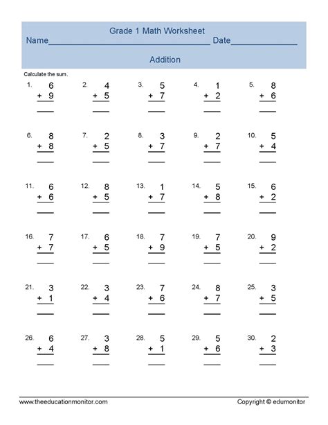 Printable Worksheets For First Graders Worksheet24
