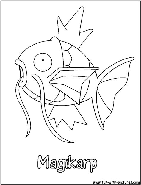 Magikarp Pokemon Coloring Page Free Printable Coloring Pages On The