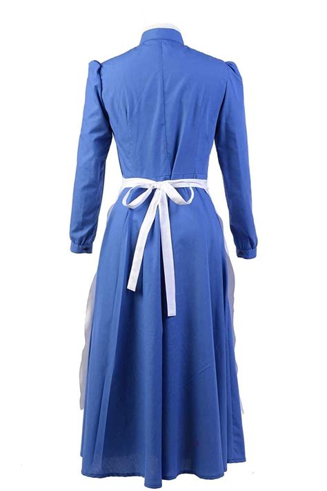 Expeke Women Blue Maid Dress Costume Sophie Cosplay For Halloween Women