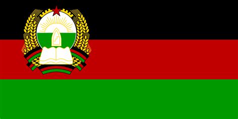 A bandeira nacional do afeganistão foi adoptada pelo governo de transição em 2002. Republica Democrática do Afeganistão 1980-1987 | Bandeira ...