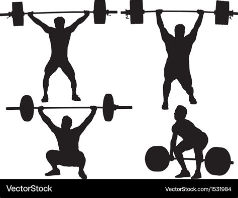 Weight Lifting Silhouette Svg