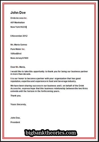 Contoh Business Letter Formal Imagesee