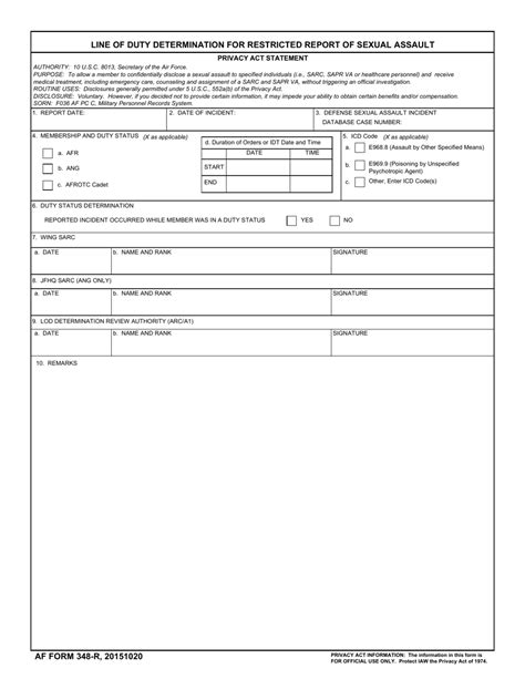 Af Form 348 R Fill Out Sign Online And Download Fillable Pdf