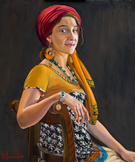 Daily Painting By Artist Dominique Amendola The Exotic Portrait Oil