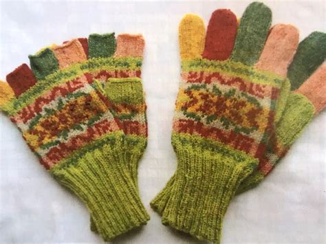 Judith Glue Fair Isle Pattern Gloves Knitting Kit In Landscape £1895