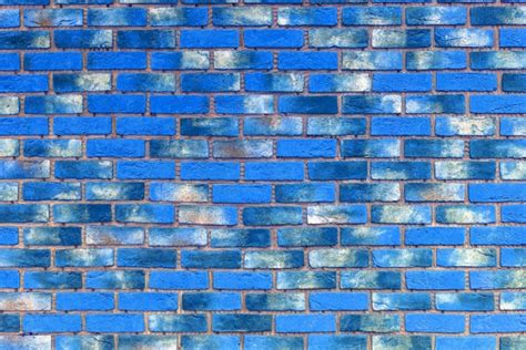 Premium Photo Blue Brick Wall Background Of Modern Interior Design