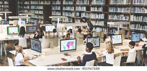 Education School Student Computer Network Technology Stock Photo Edit