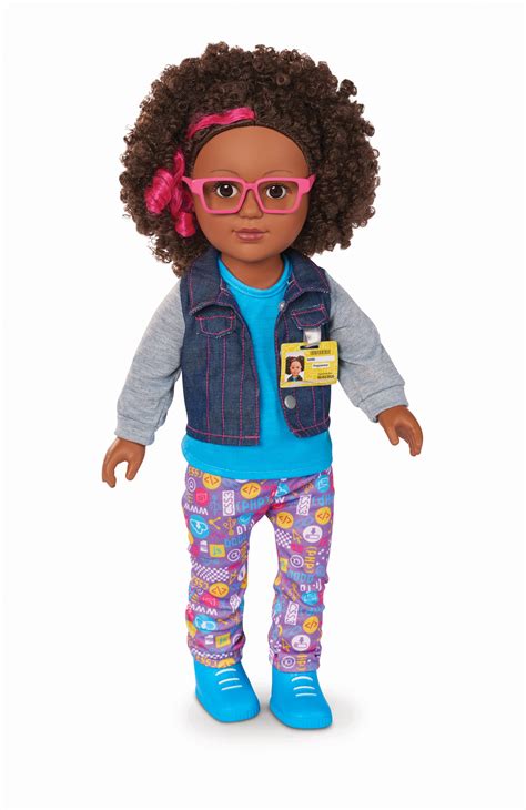 my life as 18 poseable programmer doll african american 8 pieces