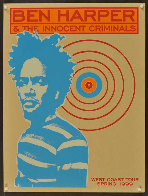 Ben Harper And The Innocent Criminals Tour Poster Limited Runs