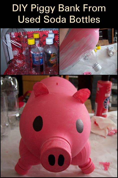 Piggy Bank Made From Used Soda Bottles Diy Projects For Everyone