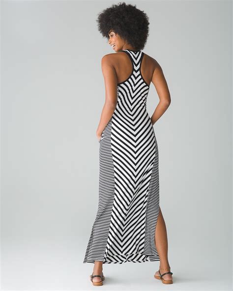 Striped Racerback Maxi Dress With Built In Bra Soma