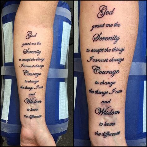 God grant me the serenity tattoo on bicep tattooshunt com. 55 Inspiring Serenity Prayer Tattoo Designs-Serenity ...