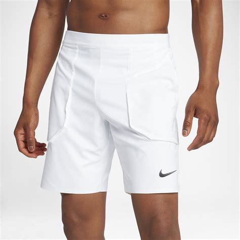 Nike Mens Court Flex 9 Inch Tennis Shorts White