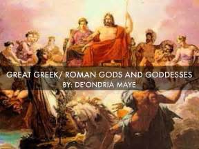 Great Greek Roman Gods And Goddesses By Deondria Maye