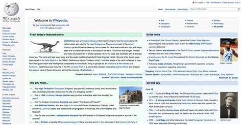 21 Years of Wikipedia Website Design History - 17 Images - Version Museum