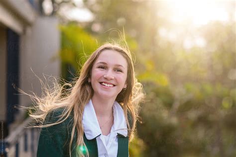 High School Student Smiling By Gillian Vann