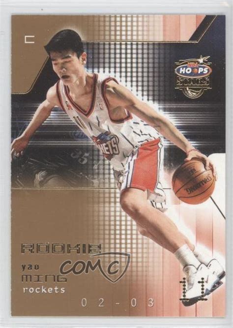I can honestly say that yao ming is my 2nd favorite rocket ever, after hakeem. 2002-03 NBA Hoops Stars #171 Yao Ming Houston Rockets Rookie Basketball Card | eBay