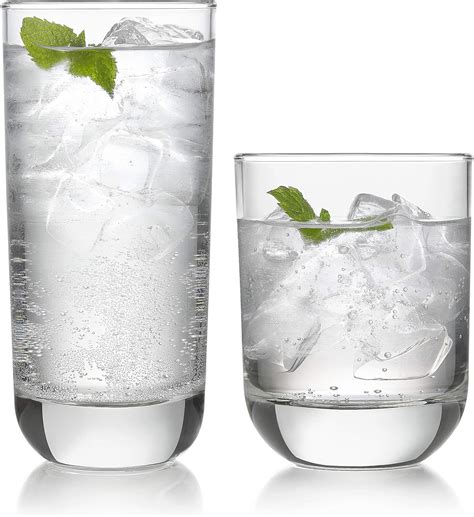 Libbey Polaris Drinking Glasses And Tumblers Set Of 16 Uk Kitchen And Home
