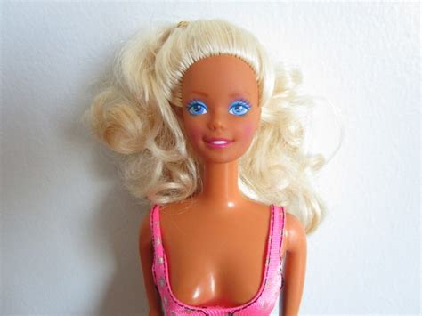 Vintage 80s Swimsuit Barbie Doll 1980s Mattel Beach Barbie Etsy