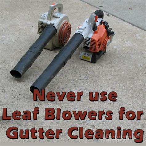 If your electric leaf blower has a wire which connects to the switch then it should be one of the easiest to start. Never use Leaf Blowers for Gutter Cleaning - Grayson's Gutter Cleaning Melbourne