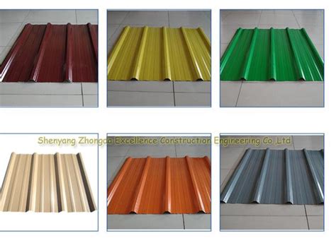 Long Span Color Coated Metal Corrugated Roofing Sheets Ppgi Roof