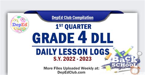 1st Quarter Grade 4 Daily Lesson Log The DepEd Teachers Club
