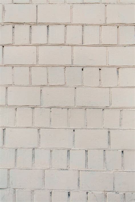 Bright Textured Painted White Brick Wall Stock Photo Image Of House
