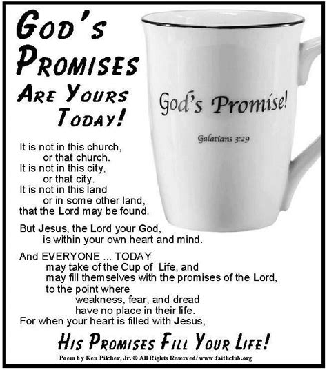 God S Promises Are Yours Today His Promises Fill Your Life Amen Peace Messages Spiritual