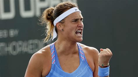 Victoria azarenka and aryna sabalenka during their doubles final match against demi schuurs of the netherlands and nicole melichar of the u.s. Sabalenka confirms Kindlmann split after easing through in ...