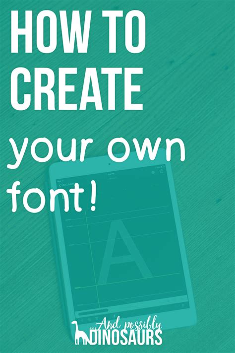 Can You Create Your Own Fonts Pelajaran