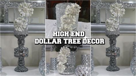 High End Dollar Tree Diy Home Decor Easy Glam Decor Using Dollar Tree Items Youtube