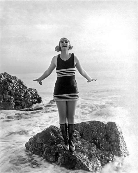 A Flapper In Her Bathing Suit Photograph By Underwood Archives Fine