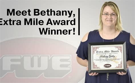 Congratulations To Bethany Gulley Our Latest ‘extra Mile Award Winner