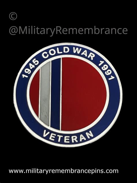 Cold War Veteran Colours Lapel Pin Military Remembrance Pins