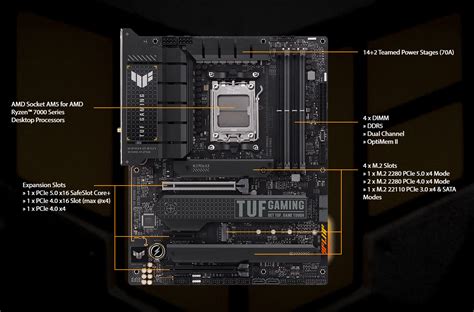 Buy The Asus Tuf Gaming X670e Plus Wi Fi Atx Motherboard For Amd