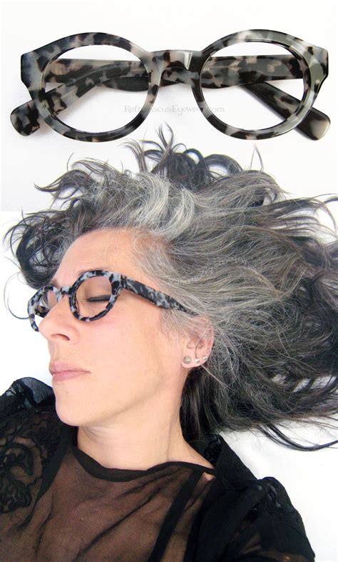 Dominant Frames Retro Focus Eyewear Funky Glasses Grey Hair And
