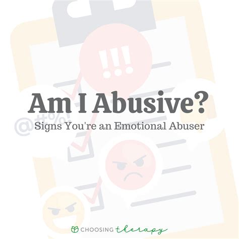 25 Signs Youre An Abuser