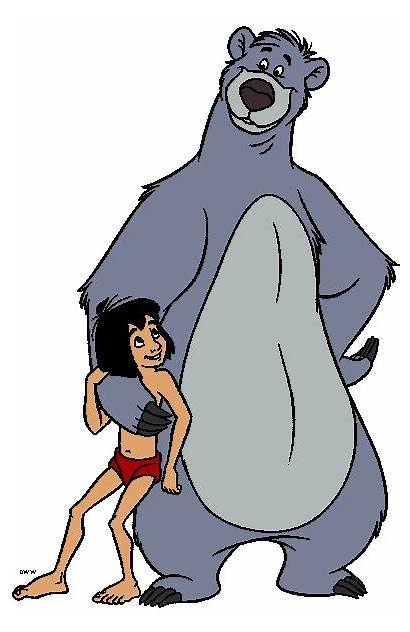 Jungle Disney Clipart Baloo Cartoon Livre Libro