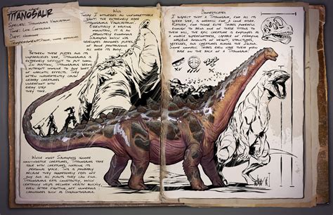 Solve the mystery of the ark as you explore this massive island, discovering explorer's notebooks (filled with clues!) throughout. Titanosaur - Survive ARK