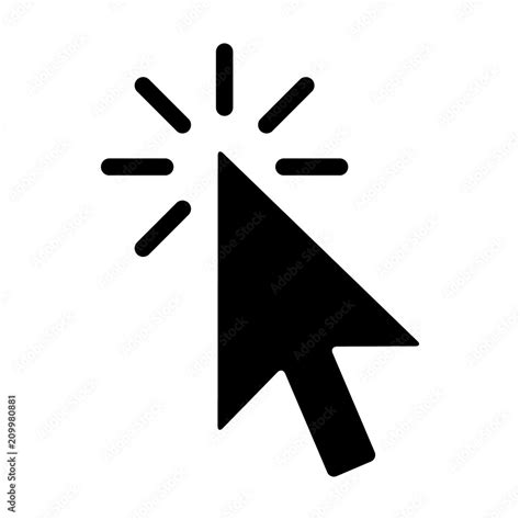 Mouse Pointer Arrow Clicked Or Cursor Click Flat Icon For Apps And