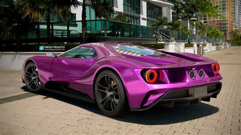 Ford Gt 2017 Purple By Crazypxt On Deviantart