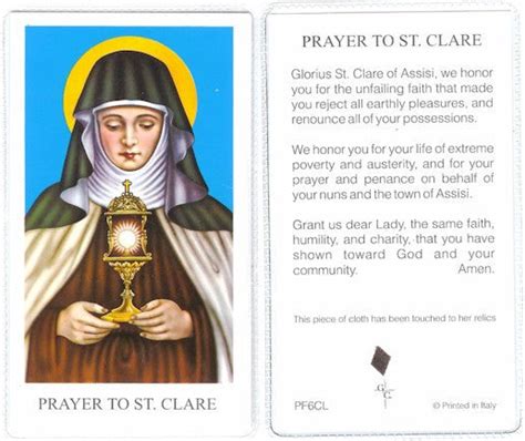 Relic Prayer Cards Discount Catholic Store