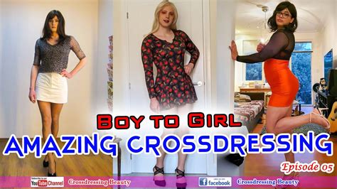 Amazing Crossdressing Male To Female Transformation Youtube