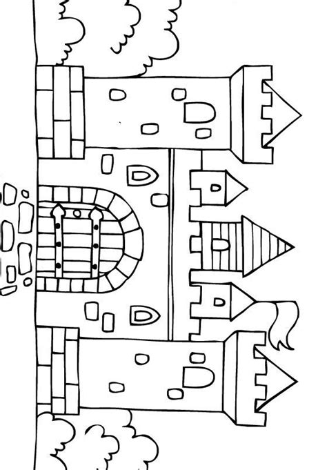 castillo de la princesa blancanieves para colorear Dibujos para