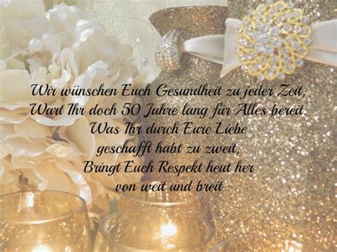 Ein liebes ehepaar in ihrer familie, verwandtschaft oder im freundeskreis feiert bald seinen hochzeitstag? Glückwünsche und Sprüche für die goldene Hochzeit der ...