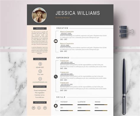 Why use a resume template? 65 Eye Catching CV Templates For MS Word | Free To Download