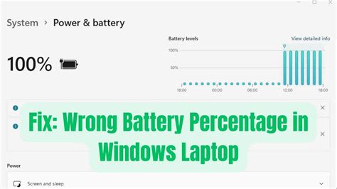 Fix Wrong Battery Percentage In Windows Laptop