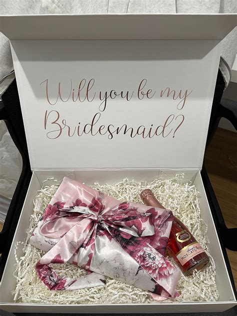 Personalised Bridal Large Party Proposal T Boxes Rose Gold Etsy
