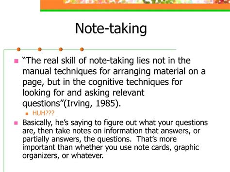 PPT Note Taking PowerPoint Presentation Free Download ID