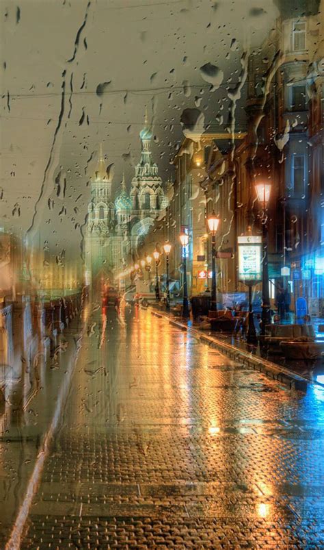 Alexeivtoroi Saint Petersburg Russia Walking In The Rain Singing